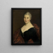 Portrait of a Woman - French School — framed artwork on a wall