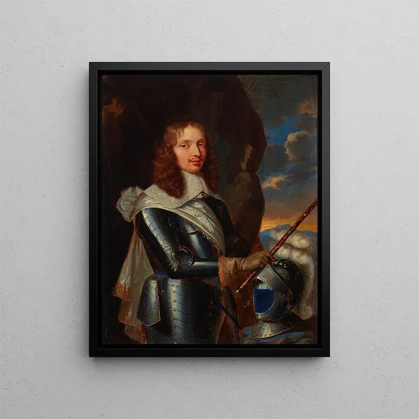 Portrait of a gentleman known as Jacques II Marquis de Castelnau 1620-1658 - French School — framed artwork on a wall