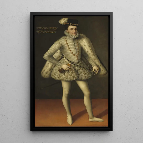 Prince Hercule François Duc d'Alençon - French School — framed artwork on a wall