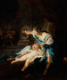 Psyche and Love - French School — artwork view