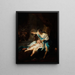 Psyche and Love - French School — framed artwork on a wall