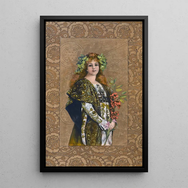 Sarah Bernhardt dans Gismonda - French School — framed artwork on a wall