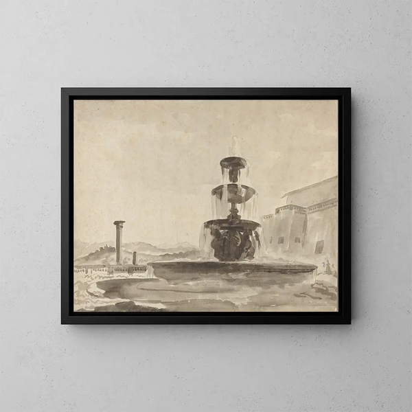 La Fontaine - French School — framed artwork on a wall