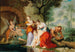 Thétis plunging the child Achilles into the Styx River - French School — artwork view