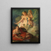 Venus and Adonis - French School — framed artwork on a wall