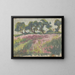Prairie en fleurs avec des arbres - Frida Konstantin — framed artwork on a wall