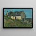 Village Farm Painting - Frida Konstantin — framed artwork on a wall