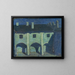 New portrait painting of the young girl - Frida Konstantin — framed artwork on a wall