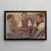 Three Girls - Frida Konstantin — framed artwork on a wall