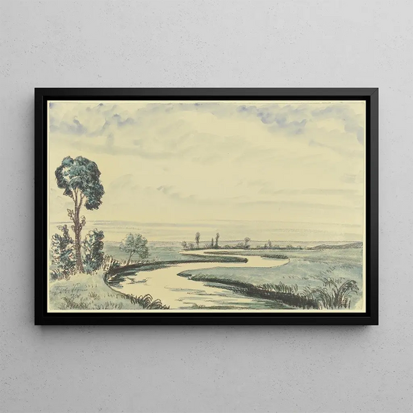 À la Nidda - Fried Stern — framed artwork on a wall