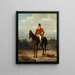 Horse Portrait Painting of Prince Charles of Prussia 1801-1883 - Friedrich Anton Kilp — framed artwork on a wall