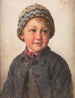 Young boy painting - Friedrich Anton Preiss — artwork view