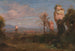 Southern landscape with ruins and palm trees - Friedrich August Elsasser — artwork view