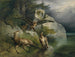 Eagle and dying deer - Friedrich August Matthias Gauermann — artwork view