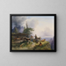 Alpine Economy at Untersberg - Friedrich August Matthias Gauermann — framed artwork on a wall