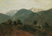 View of Scheuchenstein towards the Gauermannhof with Schneeberg in the background - Friedrich August Matthias Gauermann — artwork view