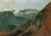 Le Dachstein depuis le Plassen près de Hallstatt - Friedrich August Matthias Gauermann — artwork view