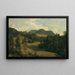 Landscape near Miesenbach - Friedrich August Matthias Gauermann — framed artwork on a wall
