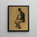 The innkeeper of Miesenbach - Friedrich August Matthias Gauermann — framed artwork on a wall
