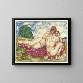 Adoration III - Friedrich August Weinzheimer — framed artwork on a wall