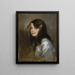 Portrait of his daughter Hedda - Friedrich August von Kaulbach — framed artwork on a wall