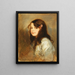 Portrait of Hedda's Daughter - Friedrich August von Kaulbach — framed artwork on a wall