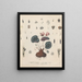 Book on Toxic Plants Pl10 - Friedrich Berge — framed artwork on a wall