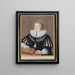 Elisabeth, Dame of Hohengeroldseck and Sulz - Friedrich Brentel — framed artwork on a wall