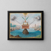 an iconic painting depicting the allegory of the constancy of Christian faith - Friedrich Brentel — framed artwork on a wall