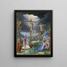 The Crucifixion - Friedrich Brentel — framed artwork on a wall
