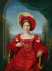 Portrait of Princess Augusta of Hesse-Cassel - Friedrich Bury — artwork view