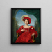 Portrait of Princess Augusta of Hesse-Cassel - Friedrich Bury — framed artwork on a wall