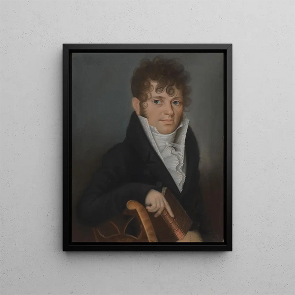 Adolph Friedrich Theodor Gritzner - Friedrich Christian Krieger — framed artwork on a wall