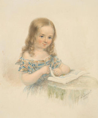 Friedrich Dewehrt - Girl with a Book.webp