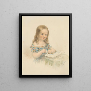 Friedrich Dewehrt - Girl with a Book.webp