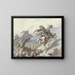 Attack of the Knights - Friedrich Dietz — framed artwork on a wall