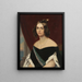 Portrait of D. Amélia de Beauharnais - Friedrich Drück — framed artwork on a wall