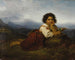 Young girl with a flower - Friedrich Drück — artwork view