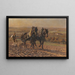 Peasants working - Friedrich Eckenfelder — framed artwork on a wall