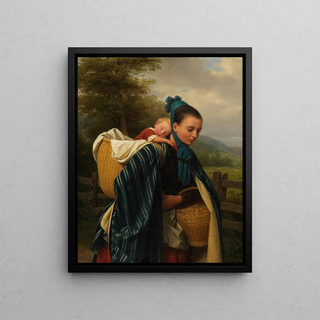 Friedrich Eduard Meyerheim - Harzerin mit Kind.webp