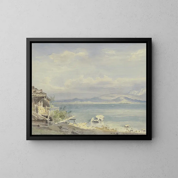 Woman of Chiemsee - Friedrich Ernst Morgenstern — framed artwork on a wall