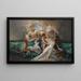 Poseidon and the Nereids - Friedrich Ernst Wolfrom — framed artwork on a wall