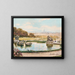 View of the Belvedere over Vienna - Friedrich Frank — framed artwork on a wall