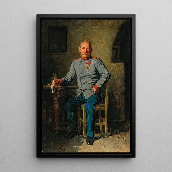 Demobilized soldier - Friedrich Friedländer — framed artwork on a wall