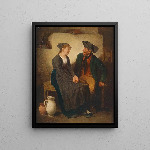 L'admirateur - Friedrich Friedländer — framed artwork on a wall