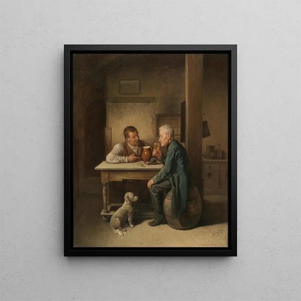 A Faithful Companion - Friedrich Friedländer — framed artwork on a wall