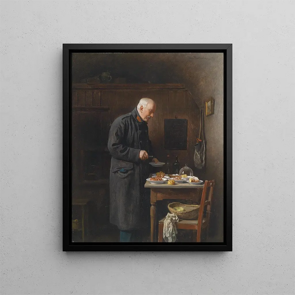 Difficult choice - Friedrich Friedländer — framed artwork on a wall