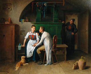 Veillée dans la chambre - Friedrich Friedländer — artwork view