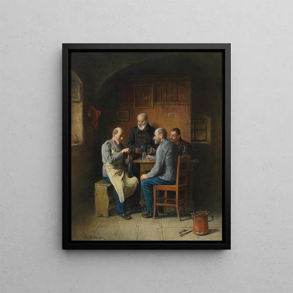 Beverages for Veterans - Friedrich Friedländer — framed artwork on a wall