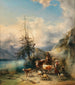 La transhumance à Altaussee avec vue sur le massif du Dachstein - Friedrich Gauermann — artwork view
